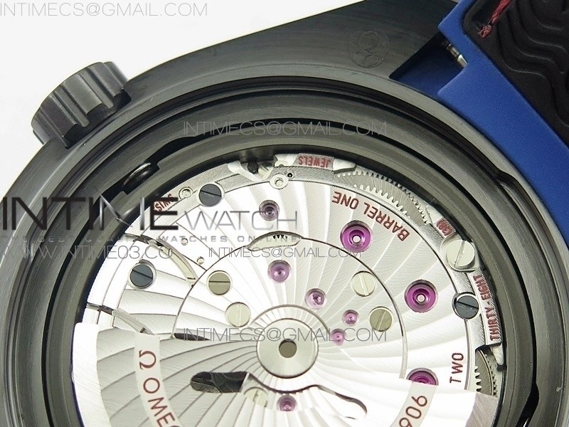 Planet Ocean 45.5mm ETNZ "Deep Black" Real Ceramic VSF 1:1 Best Edition on Black Nylon Strap A8906 Super Clone